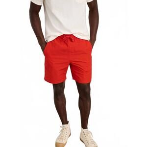 NEW ALEX MILL drawstring saturday shorts in orange/red